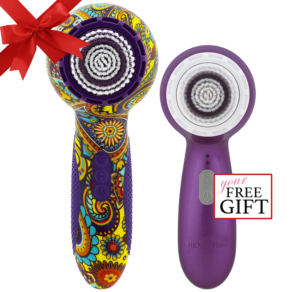 Michael Todd Beauty Hippie Chic Soniclear Elite + FREE Purple Majesty Soniclear Petite Special Value GIFT SET