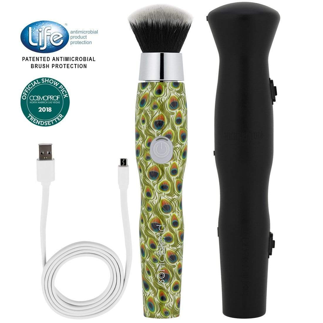 Michael Todd Beauty Tickle My Feather Sonicblend + Cleaning Mat + Makeup Brush Cleansing Spray